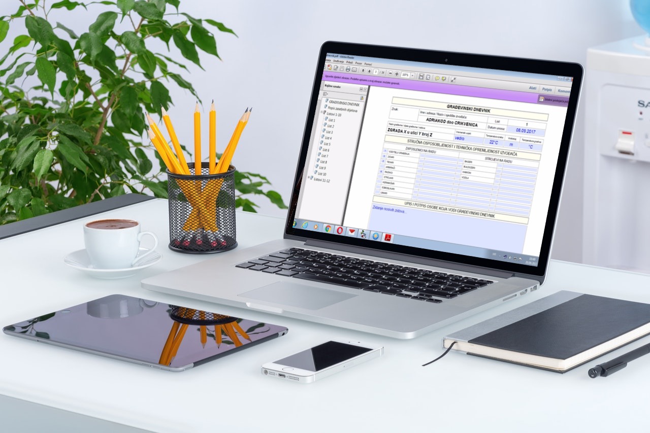 Građevinski dnevnik u PDF formatu